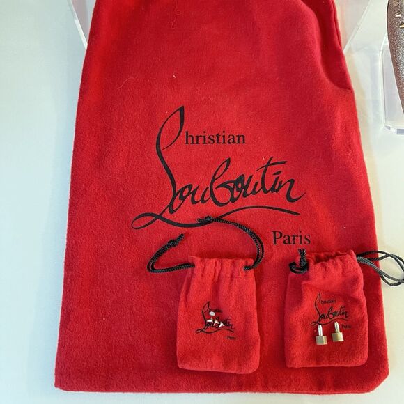 Christian Louboutin Anjalina 85 Rose Gold Glitter Spikes Stiletto Heel Pumps 37 - Picture 12 of 16